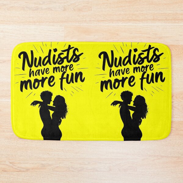 Item preview, Nudists Have More Fun - Unique Eye Catching - Yellow designed and sold by JLEmporium.