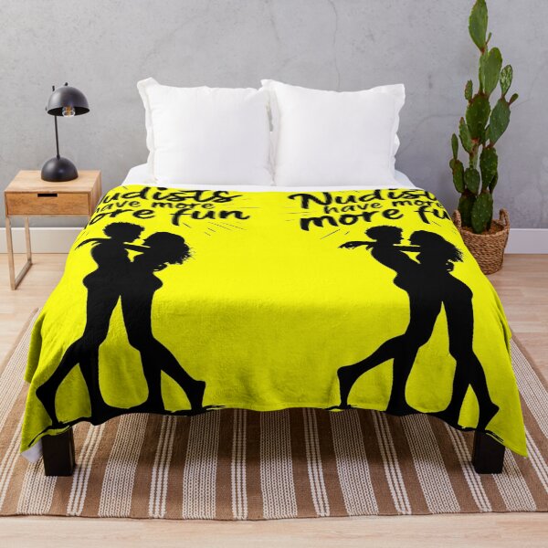Item preview, Nudists Have More Fun - Unique Eye Catching - Yellow designed and sold by JLEmporium.