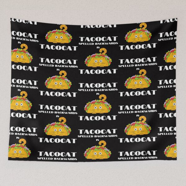 Item preview, Funny Palindrome Cat Taco Lover Grammar Teacher Humor Pun designed and sold by MagicSD Designs.