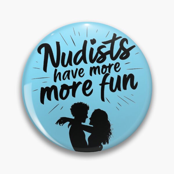 Item preview, Nudists Have More Fun - Unique Eye Catching - Blue designed and sold by JLEmporium.