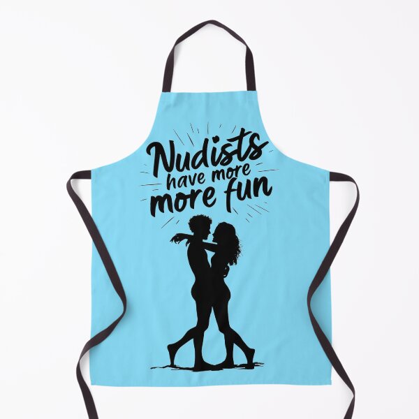Item preview, Nudists Have More Fun - Unique Eye Catching - Blue designed and sold by JLEmporium.