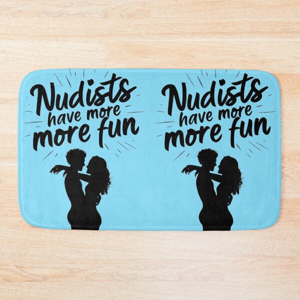 Item preview, Nudists Have More Fun - Unique Eye Catching - Blue designed and sold by JLEmporium.