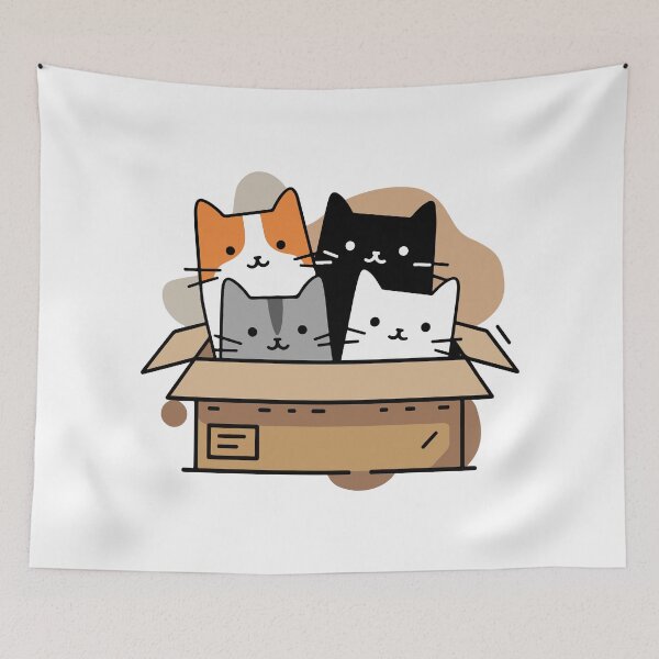 Item preview, Cats in a Box designed and sold by NiftyWrx.