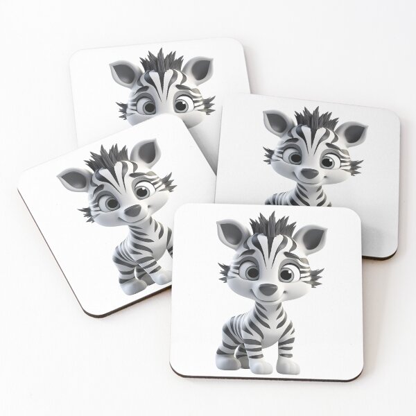Item preview, A CUTE ZEBRA IN 3D designed and sold by infinitearte.