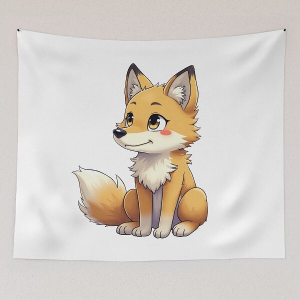 Item preview, Funny and Cute Anime Wolf designed and sold by ThreeftlyPicks.