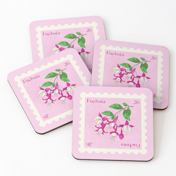 Item preview, Fuchsia Flower stamp designed and sold by Cute-Treasure.