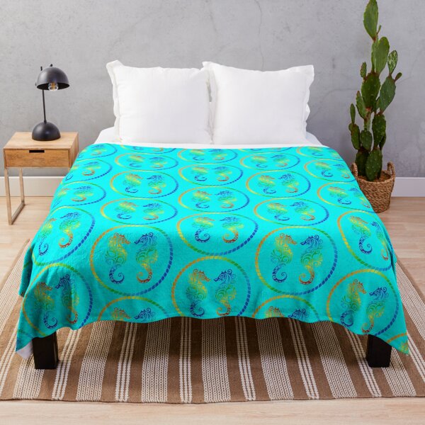 Item preview, MULTICOLORED SEAHORSES - #00FFFF designed and sold by Marlon Oseguera.