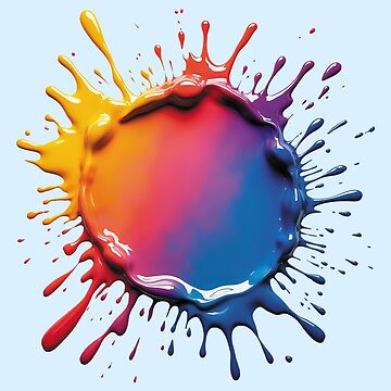 Artwork thumbnail, Cosmic Spectrum Paint Splash by FotiraStudio