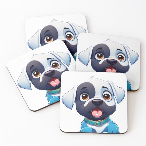 Item preview, Spotted Blue Dog - @fluidwatercolor  designed and sold by fluidwatercolor.