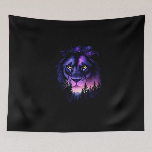 Item preview, night portrait of a lion designed and sold by jkrphoto.