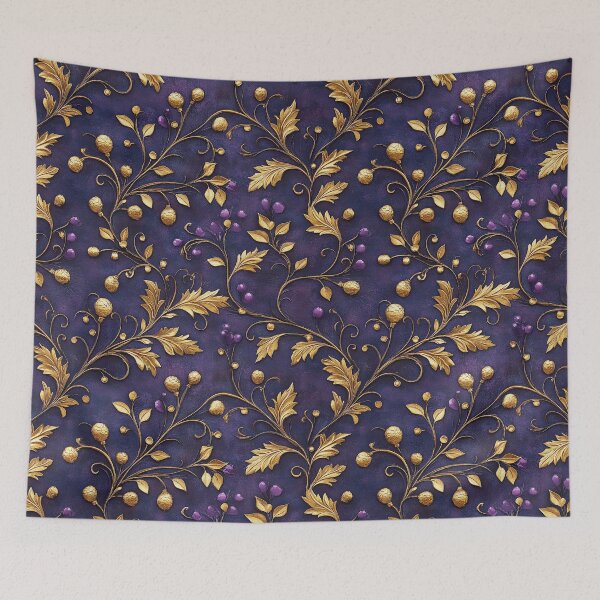 Item preview, Purple Pattern in Whimsical ArtNouveau Design  designed and sold by ArDecoS.