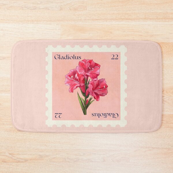 Item preview, Gladiolus Flower stamp designed and sold by Cute-Treasure.