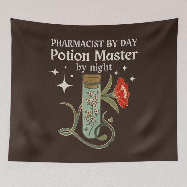 Item preview, Pharmacist By Day Potion Master By Night, Funny Pharmacist designed and sold by Anniko Art Studio.