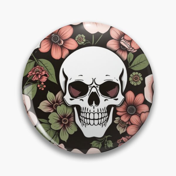 Item preview, Blooming skull Gothic botanical design designed and sold by Meandmyshop.