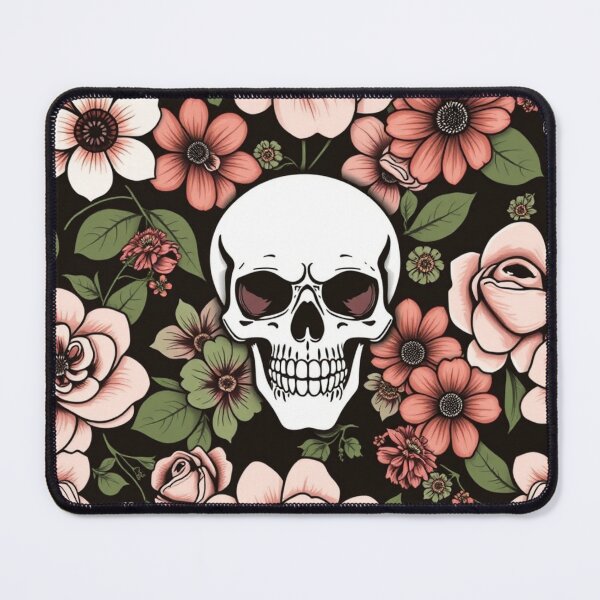 Item preview, Blooming skull Gothic botanical design designed and sold by Meandmyshop.