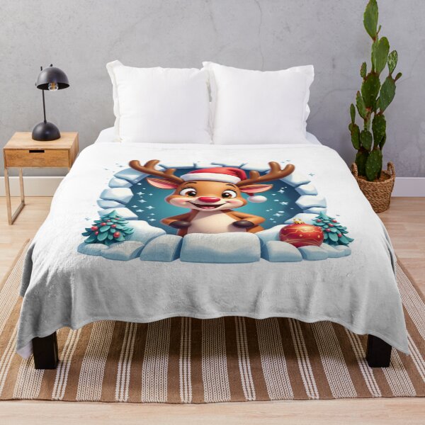 Item preview, christmas Reindeer peeking designed and sold by jkrphoto.