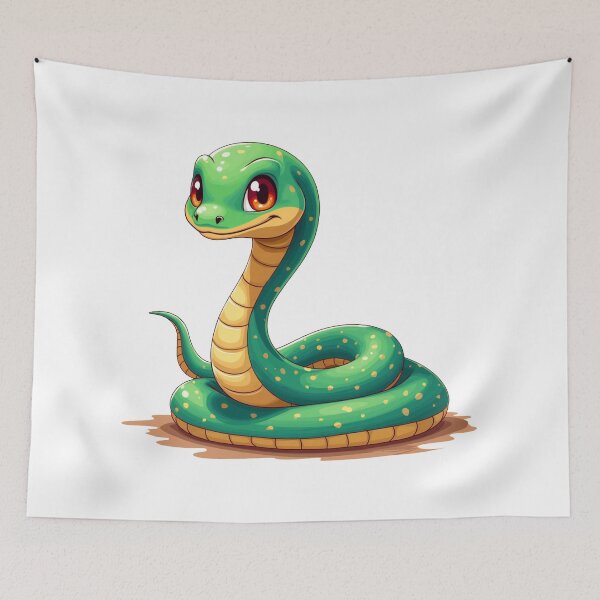 Item preview, Funny and Cute Anime Snake designed and sold by ThreeftlyPicks.