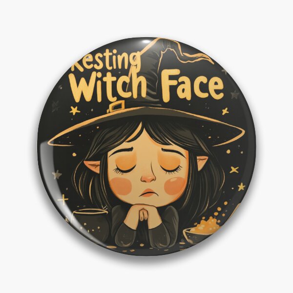 Item preview, Resting witch face designed and sold by MendaciousMina.