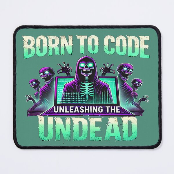 Item preview, Born to Code, Unleashing the Undead- Halloween Fitness Trainer designed and sold by Rajasekar.