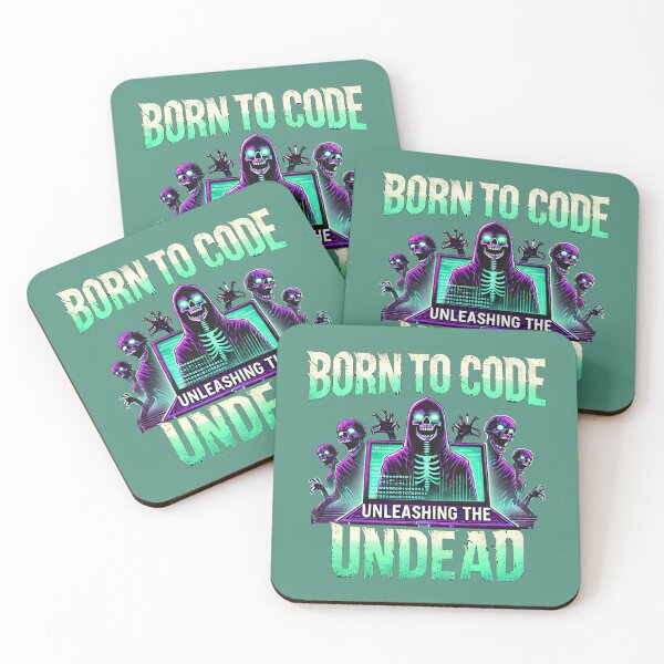 Item preview, Born to Code, Unleashing the Undead- Halloween Fitness Trainer designed and sold by Rajasekar.