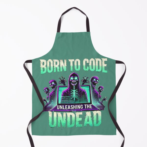 Item preview, Born to Code, Unleashing the Undead- Halloween Fitness Trainer designed and sold by Rajasekar.