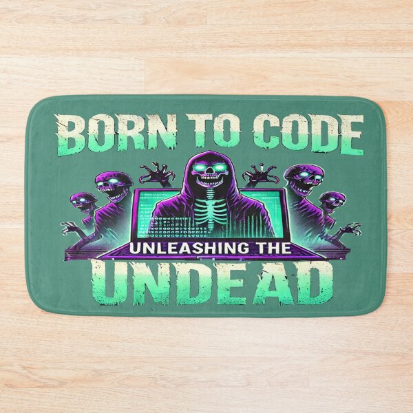 Item preview, Born to Code, Unleashing the Undead- Halloween Fitness Trainer designed and sold by Rajasekar.