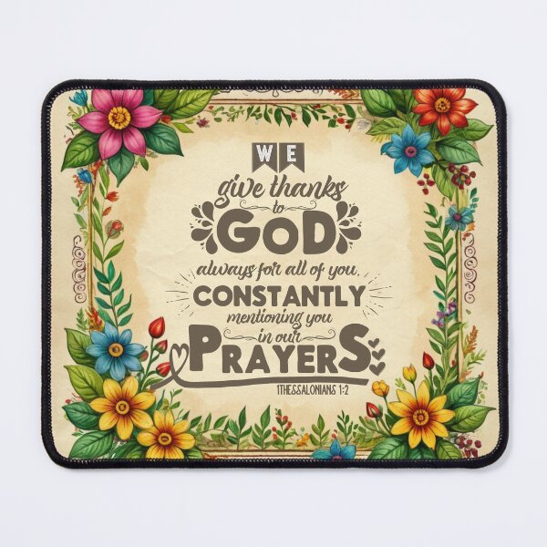 Item preview, Bible Verse Art Thessalonians 1:2 designed and sold by Our Bible Journey.