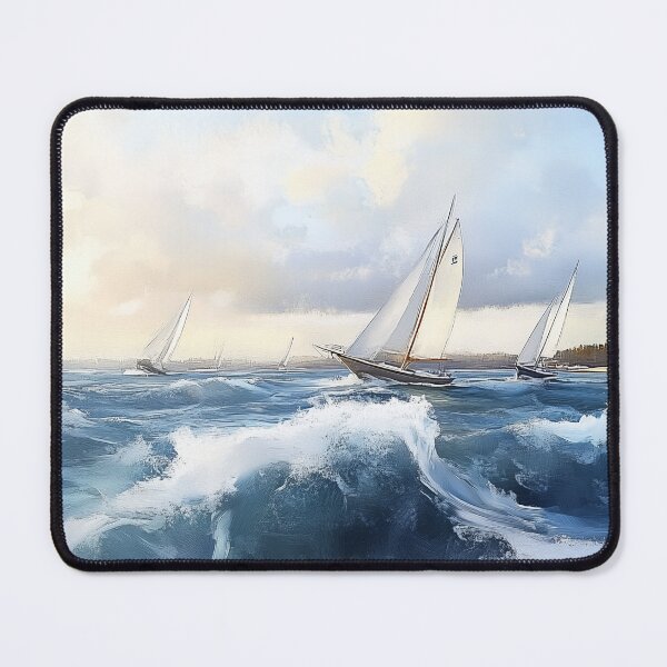 Item preview, Sailboat Race Oil Painting designed and sold by rexsumma.