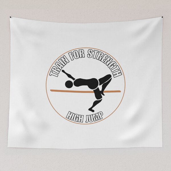 Item preview, I love high jump sport stickers designed and sold by DarBYZimb.