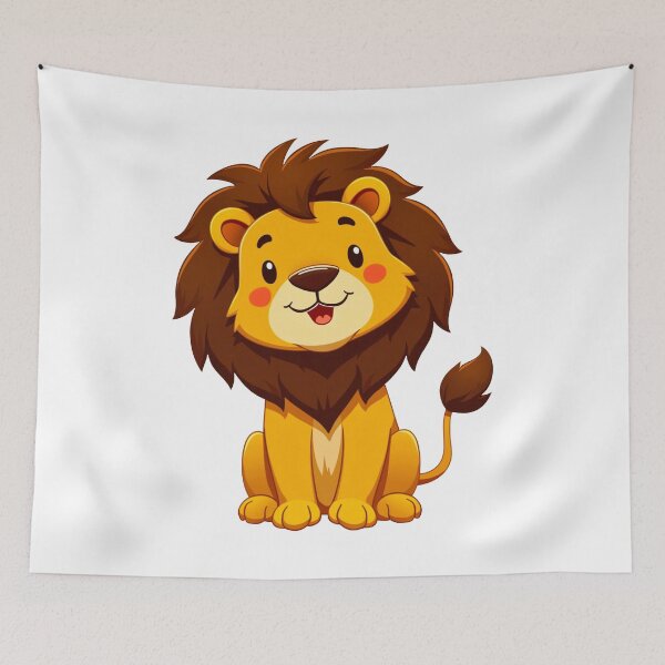 Item preview, Funny and Cute Anime Lion designed and sold by ThreeftlyPicks.