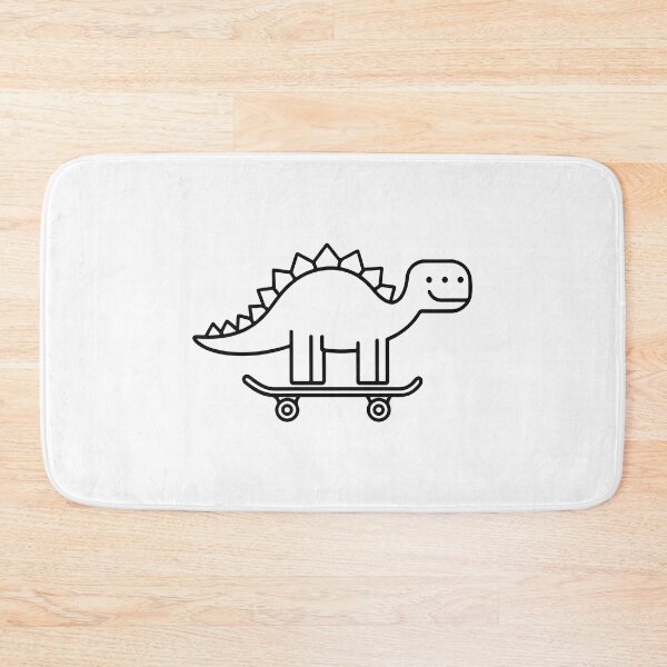 Item preview, Minimalist Dino Skateboarding Design designed and sold by NiftyWrx.