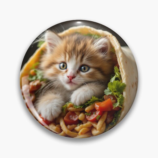 Item preview, Kitten Burrito: The Purrfect Wrap designed and sold by DripDropArt.