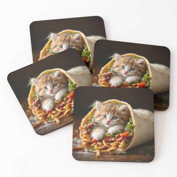 Item preview, Kitten Burrito: The Purrfect Wrap designed and sold by DripDropArt.