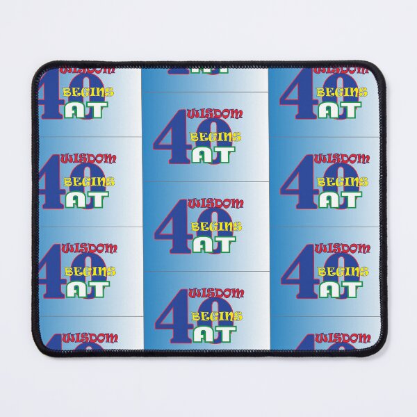 Item preview, WISDOM BEGINS AT 40-  designed and sold by Newfashiona.