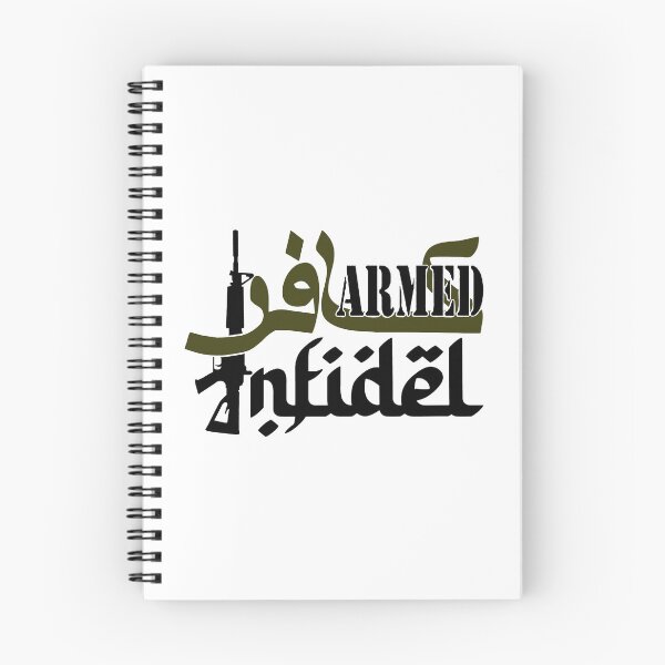 Item preview, Armed Infidel; Arabic; English; designed and sold by StickerApe.