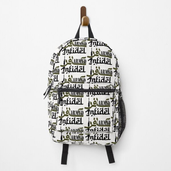 Item preview, Armed Infidel; Arabic; English; designed and sold by StickerApe.