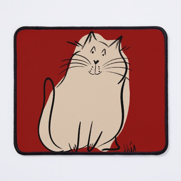 Item preview, Cute Cate Illustration Red designed and sold by Julie Woolfolk.