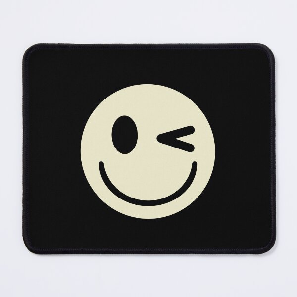 Item preview, White wink emoji designed and sold by Paper Drip.