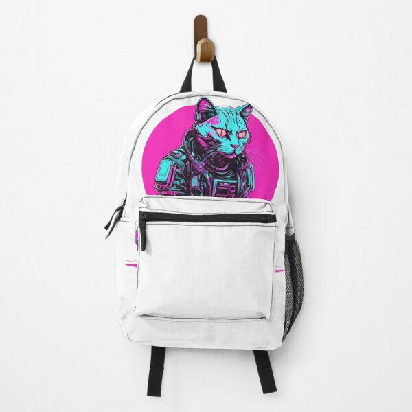 Item preview, Cyberpunk Cat in Neon Armor designed and sold by WILD-WILD-CAT.