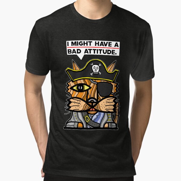 "I might have a bad attitude." Tri-blend T-Shirt