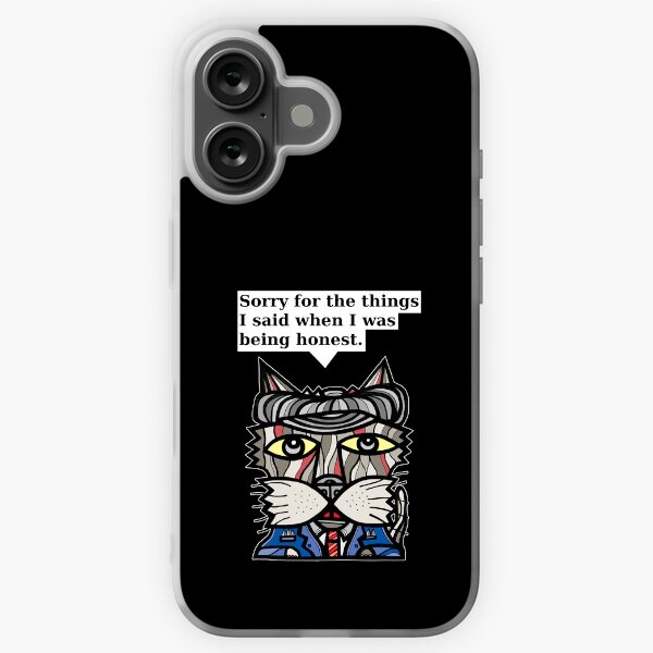 "Sorry for the things I said when I was being honest." iPhone Soft Case