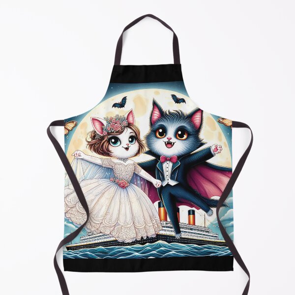 Item preview, Jackula and Rose Vampire Cat Halloween D8 designed and sold by HappyHavenStu.