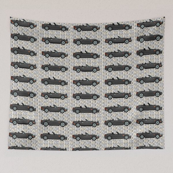 Item preview, Pixel art Miata generations Black with text designed and sold by VonnArt.