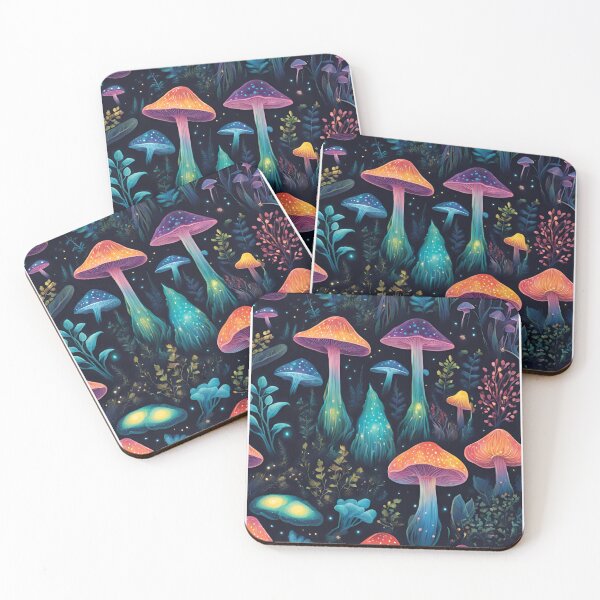 Item preview, Bioluminescent Mushrooms designed and sold by SavvyKloset.