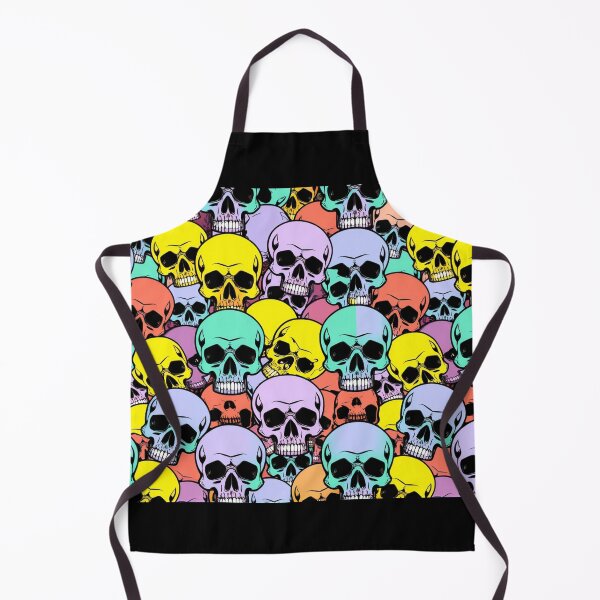 Item preview, Multicolored skulls pattern pop art designed and sold by Meandmyshop.