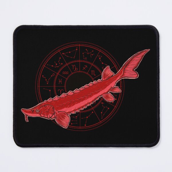 Item preview, Red astrology sturgeon  designed and sold by Loons-and-Moons.