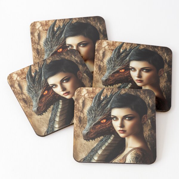 Item preview, Dragon & Woman designed and sold by PetsArt.