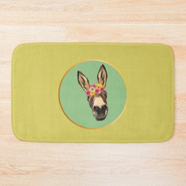Item preview, donkey with flowers in hair designed and sold by TaraPen.