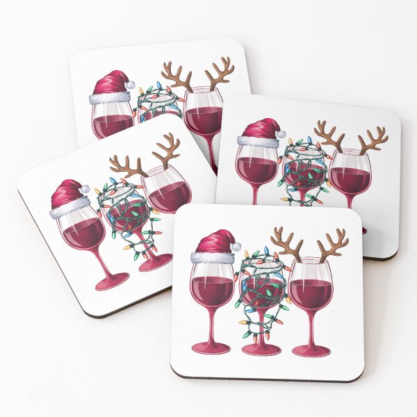 Item preview, Christmas Wine Celebration Art designed and sold by PING 999 STUDIO.