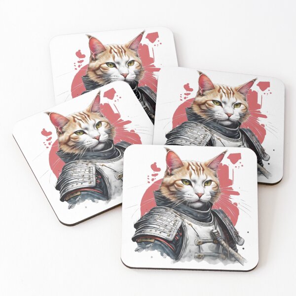 Item preview, Samurai Cat Warrior designed and sold by WILD-WILD-CAT.